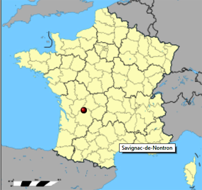 kaart van frankrijk